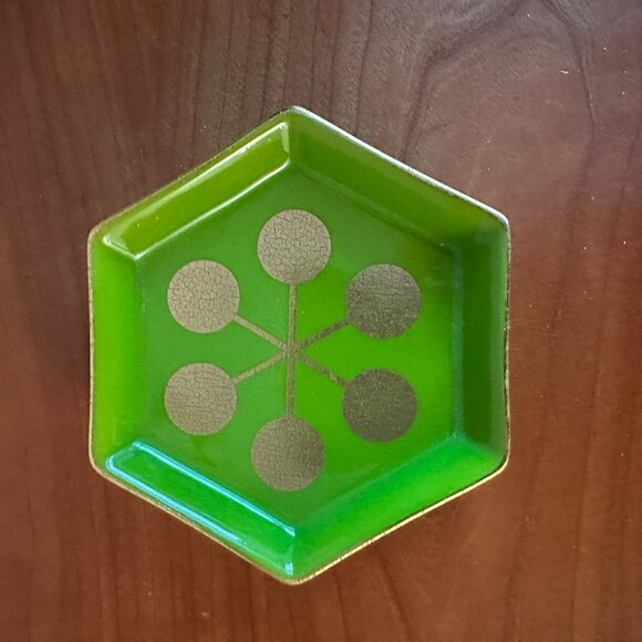 Jonathan Adler green and gold trinket dish. Free Shipping. - Picture 3 of 3